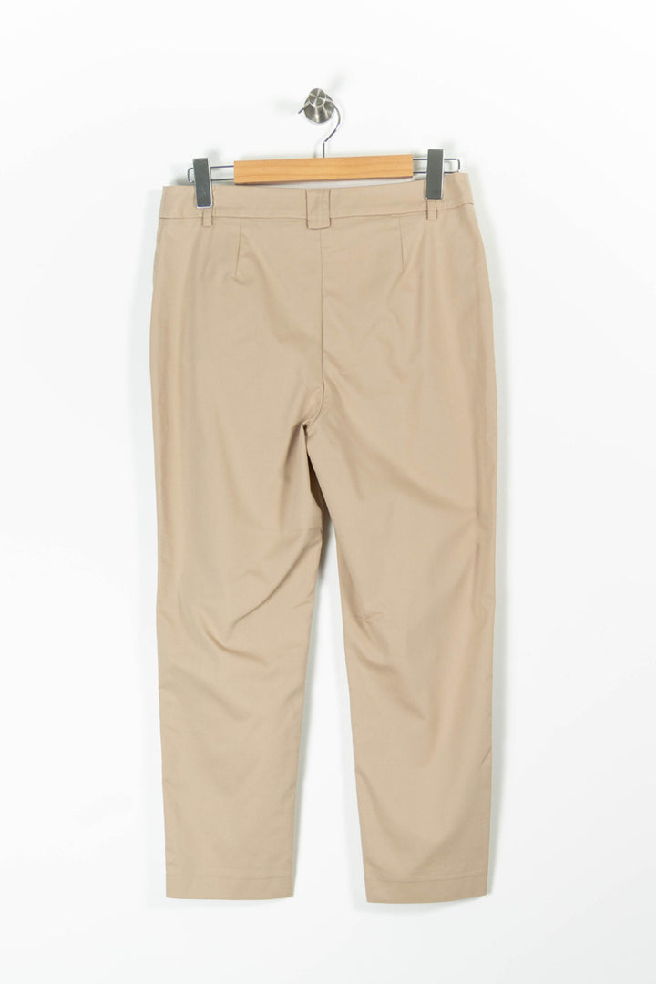 Pantalon Beige - Taille L/40 de la marque Caroll | PARAD96129 - Vendu par Paradigme - Image 4