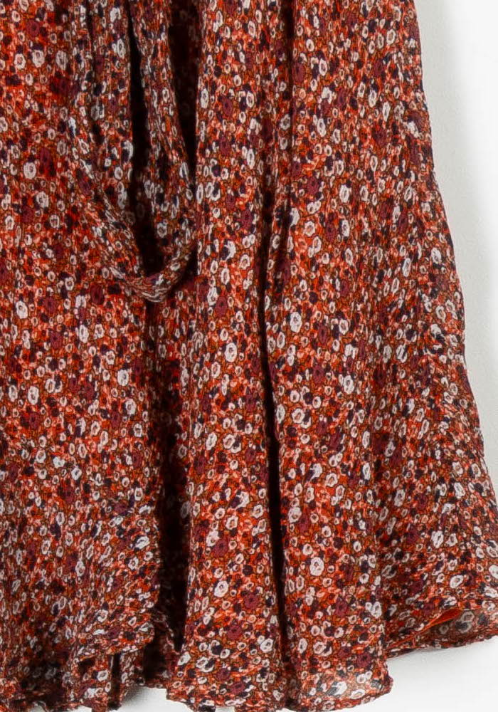 Jupe Portefeuille Rouge et Blanc - Taille L/40 de la marque Caroll | PARAD96136 - Vendu par Paradigme - Image 3