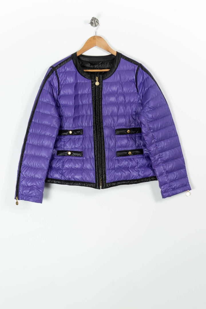 Doudoune Courte Violette et Noire - Taille XXXL/46 de la marque Weill | PARAD96147 - Vendu par Paradigme - Image 2