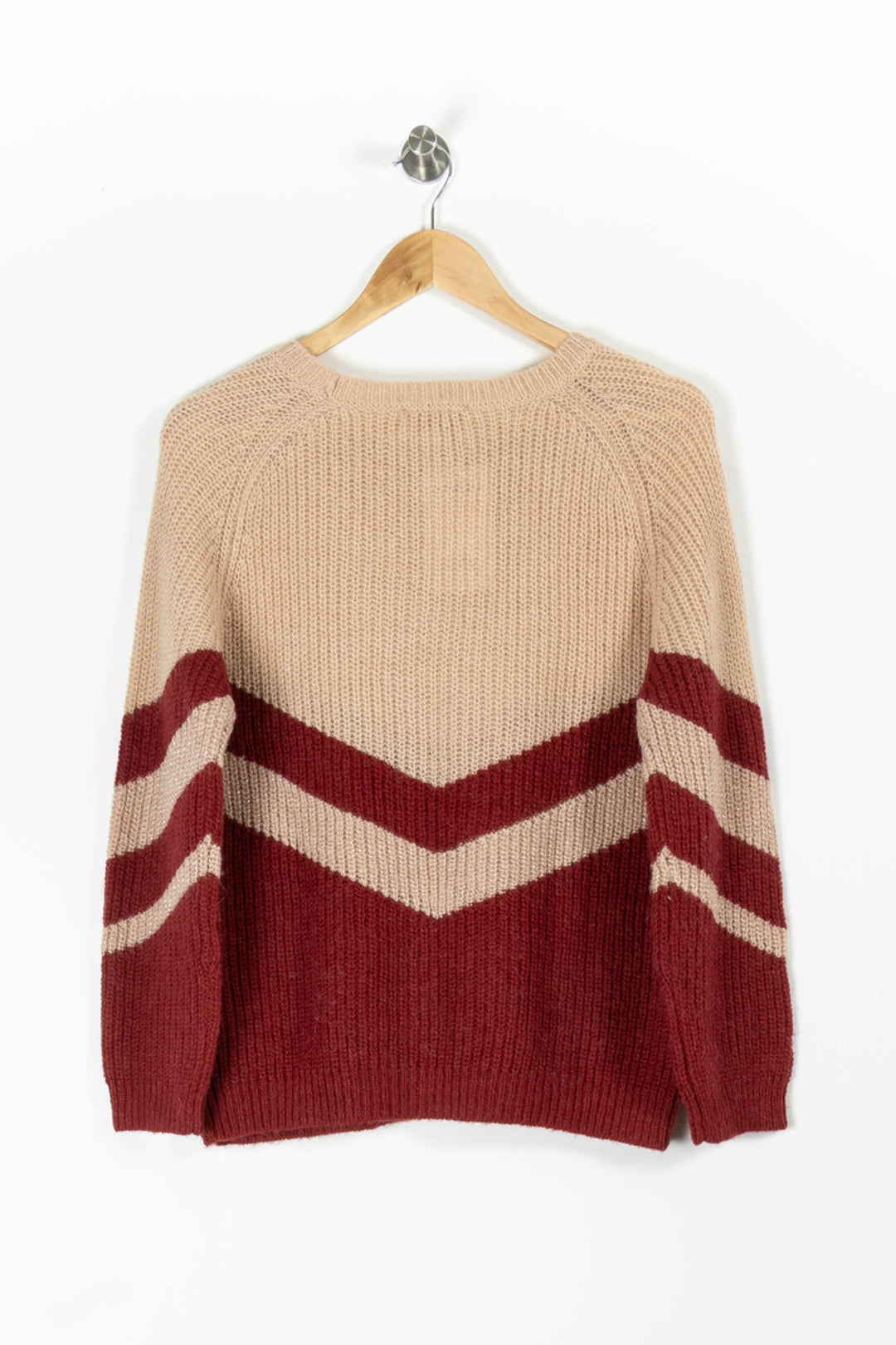 Pull Beige et Bordeaux - Taille M/38 de la marque Grace & Mila | PARAD96151 - Vendu par Paradigme - Image 4