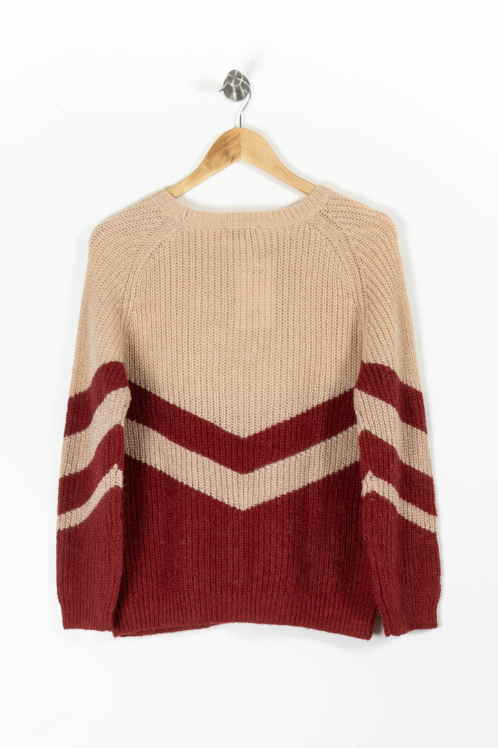 Pull Beige et Bordeaux - Taille M/38 de la marque Grace & Mila | PARAD96151 - Vendu par Paradigme - Image 4