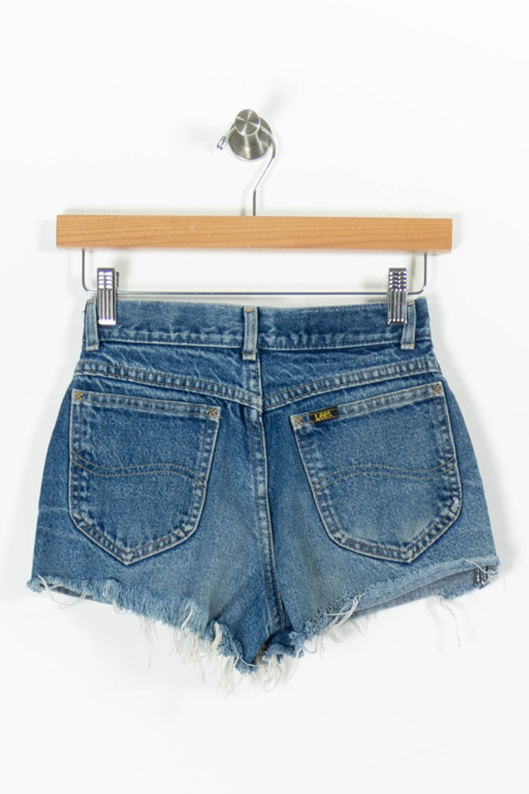 Short en Jean Bleu - Taille XS/34 de la marque Lee | PARAD96160 - Vendu par Paradigme - Image 4