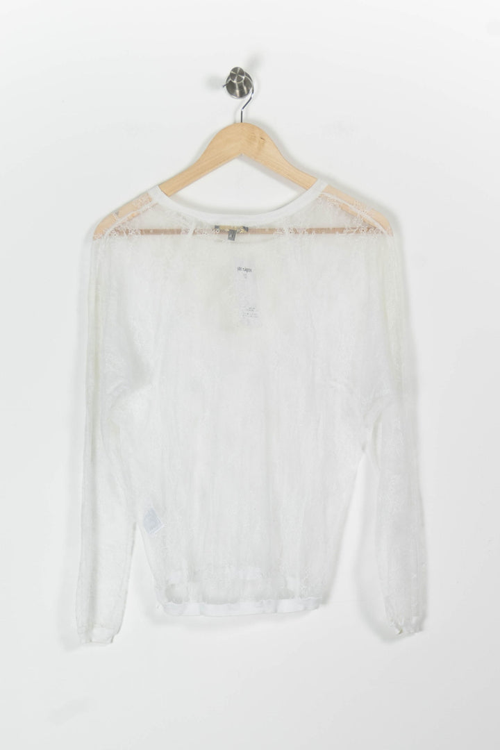 Top Blanc - Taille S/36 de la marque Maje | PARAD96178 - Vendu par Paradigme - Image 4