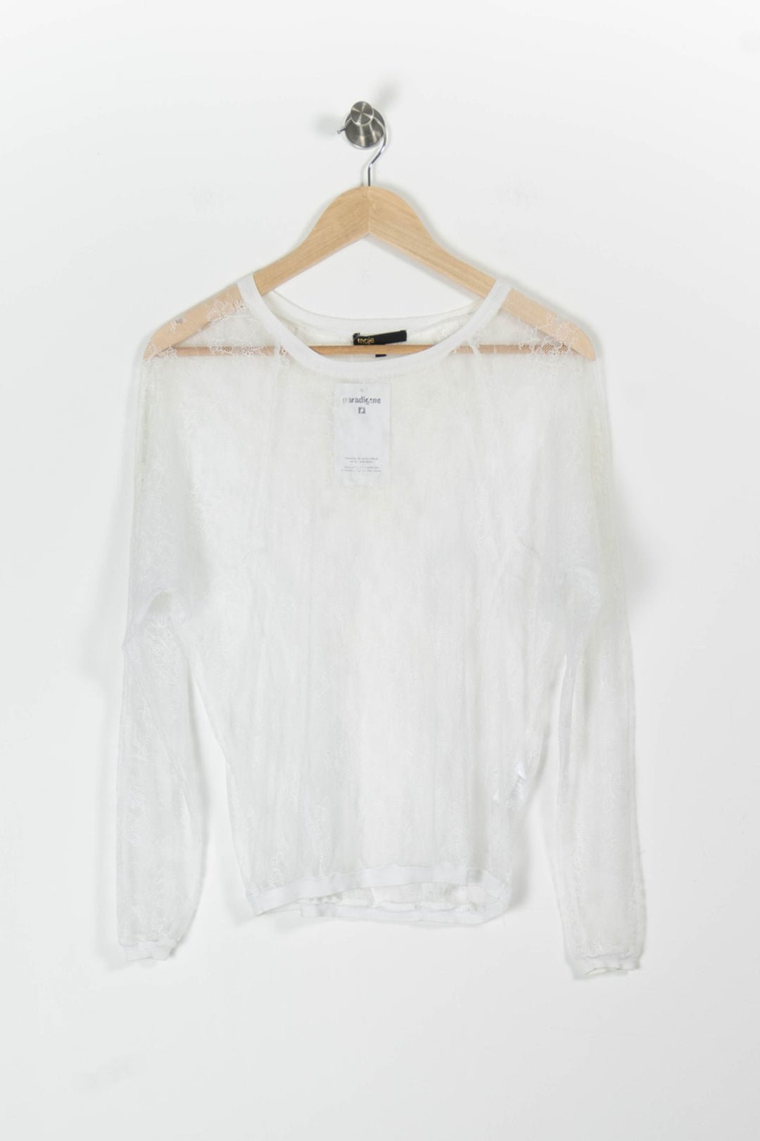 Top Blanc - Taille S/36 de la marque Maje | PARAD96178 - Vendu par Paradigme - Image 2