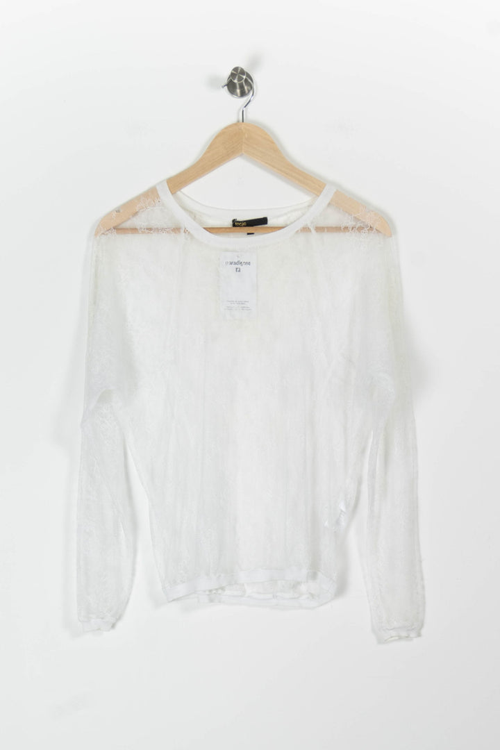 Top Blanc - Taille S/36 de la marque Maje | PARAD96178 - Vendu par Paradigme - Image 2