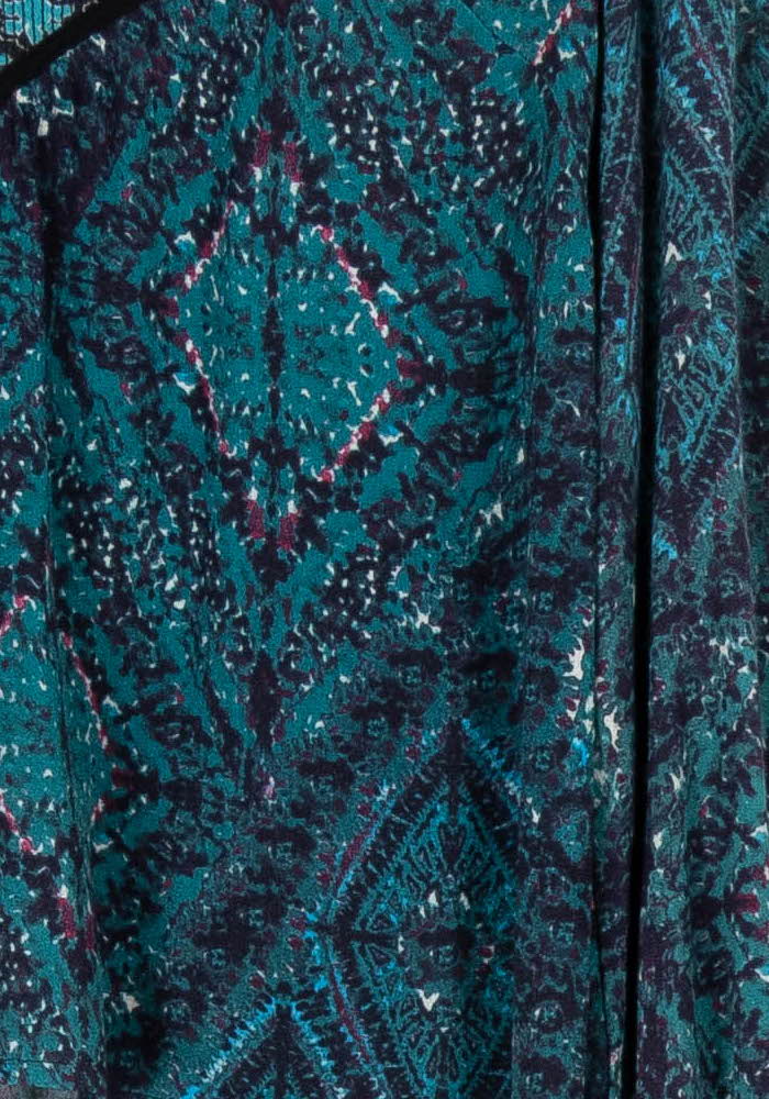 Blouse Bleu et Noir - Taille S/36 de la marque La Fée Maraboutée | PARAD96186 - Vendu par Paradigme - Image 3