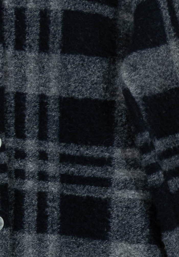 Manteau Bleu et Gris - Taille S/36 de la marque La Fée Maraboutée | PARAD96189 - Vendu par Paradigme - Image 3