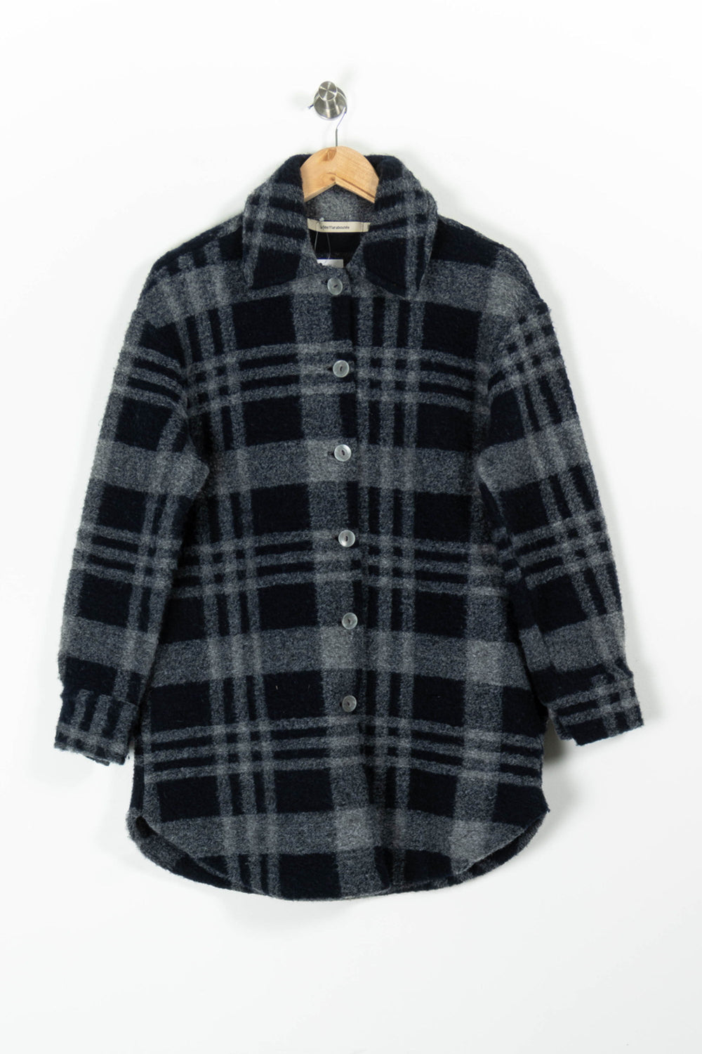 Manteau Bleu et Gris - Taille S/36 de la marque La Fée Maraboutée | PARAD96189 - Vendu par Paradigme - Image 2