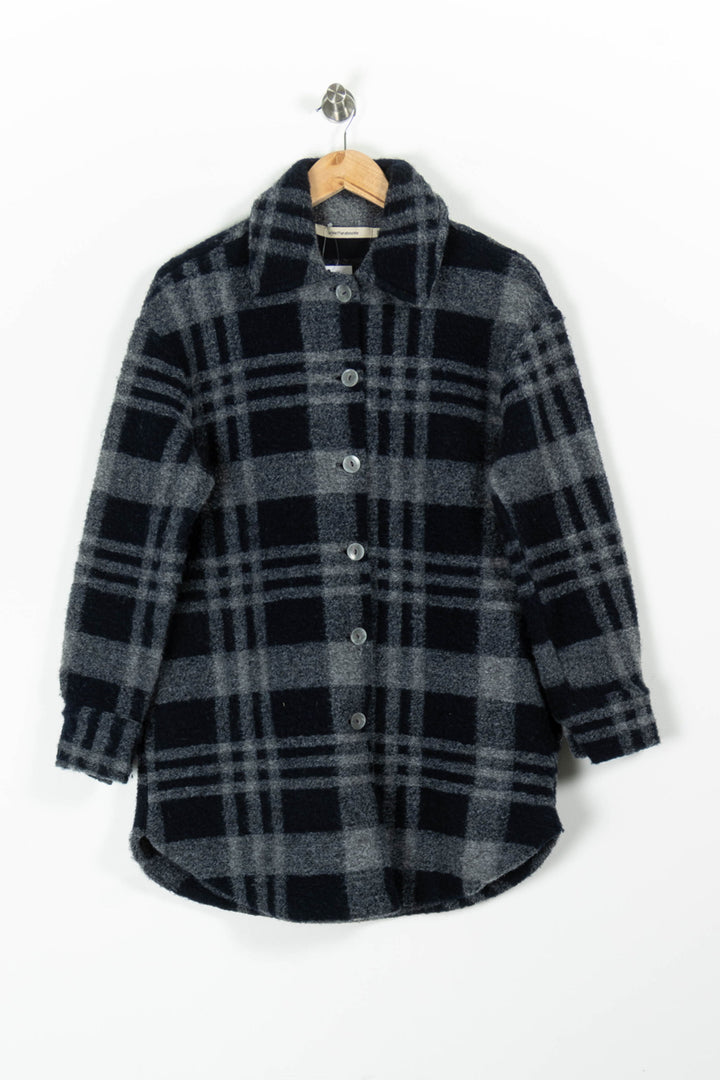 Manteau Bleu et Gris - Taille S/36 de la marque La Fée Maraboutée | PARAD96189 - Vendu par Paradigme - Image 2