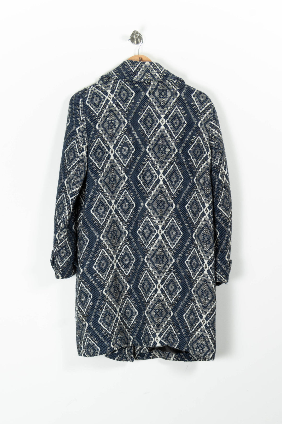 Manteau Bleu et Blanc - Taille S/36 de la marque La Fée Maraboutée | PARAD96190 - Vendu par Paradigme - Image 4