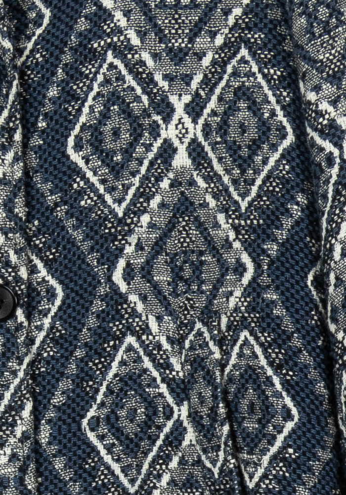 Manteau Bleu et Blanc - Taille S/36 de la marque La Fée Maraboutée | PARAD96190 - Vendu par Paradigme - Image 3