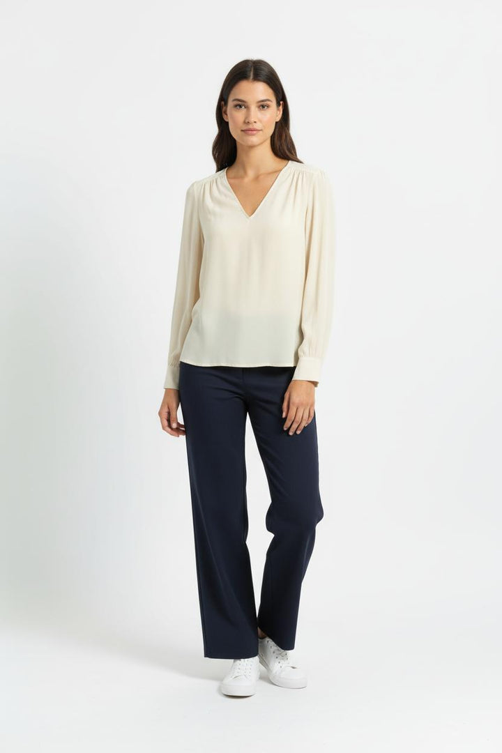 Blouse Beige - Taille S/36 de la marque Tara Jarmon | PARAD96205 - Vendu par Paradigme - Image 1