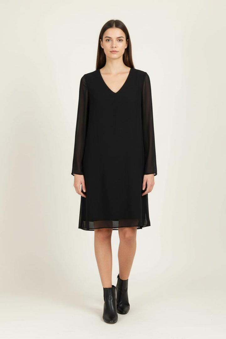 Robe Midi Noire - Taille S/36 de la marque Claudie Pierlot | PARAD96208 - Vendu par Paradigme - Image 1