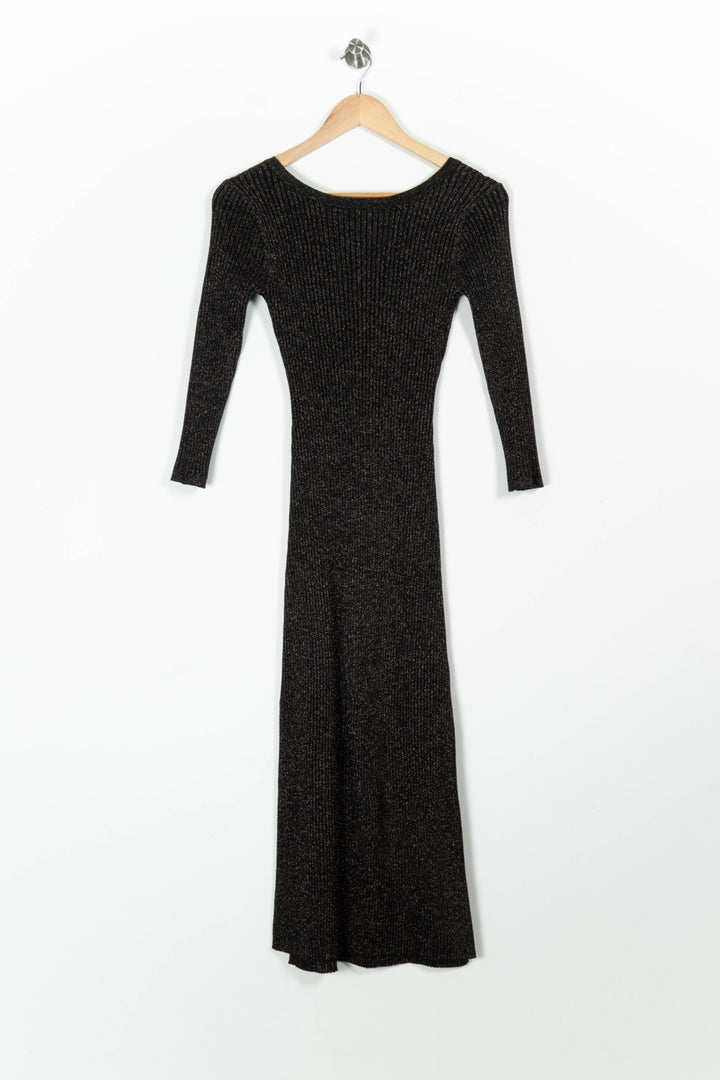 Robe Longue Noire - Taille S/36 de la marque Petite Mendigote | PARAD96213 - Vendu par Paradigme - Image 2