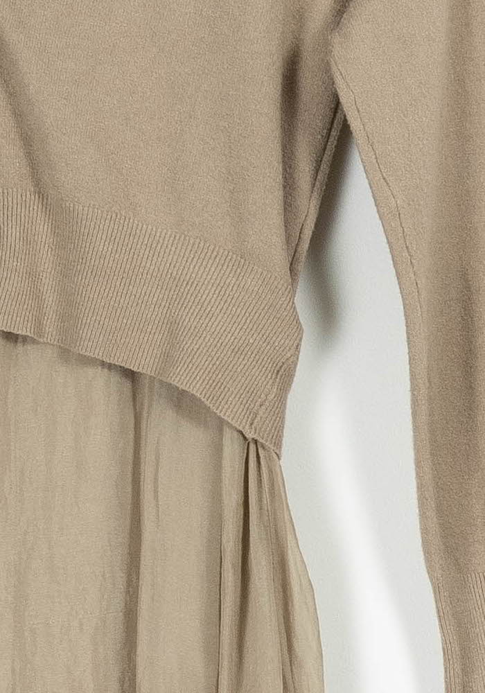 Robe Midi Beige - Taille XXL/44 de la marque La Fée Maraboutée | PARAD96216 - Vendu par Paradigme - Image 3