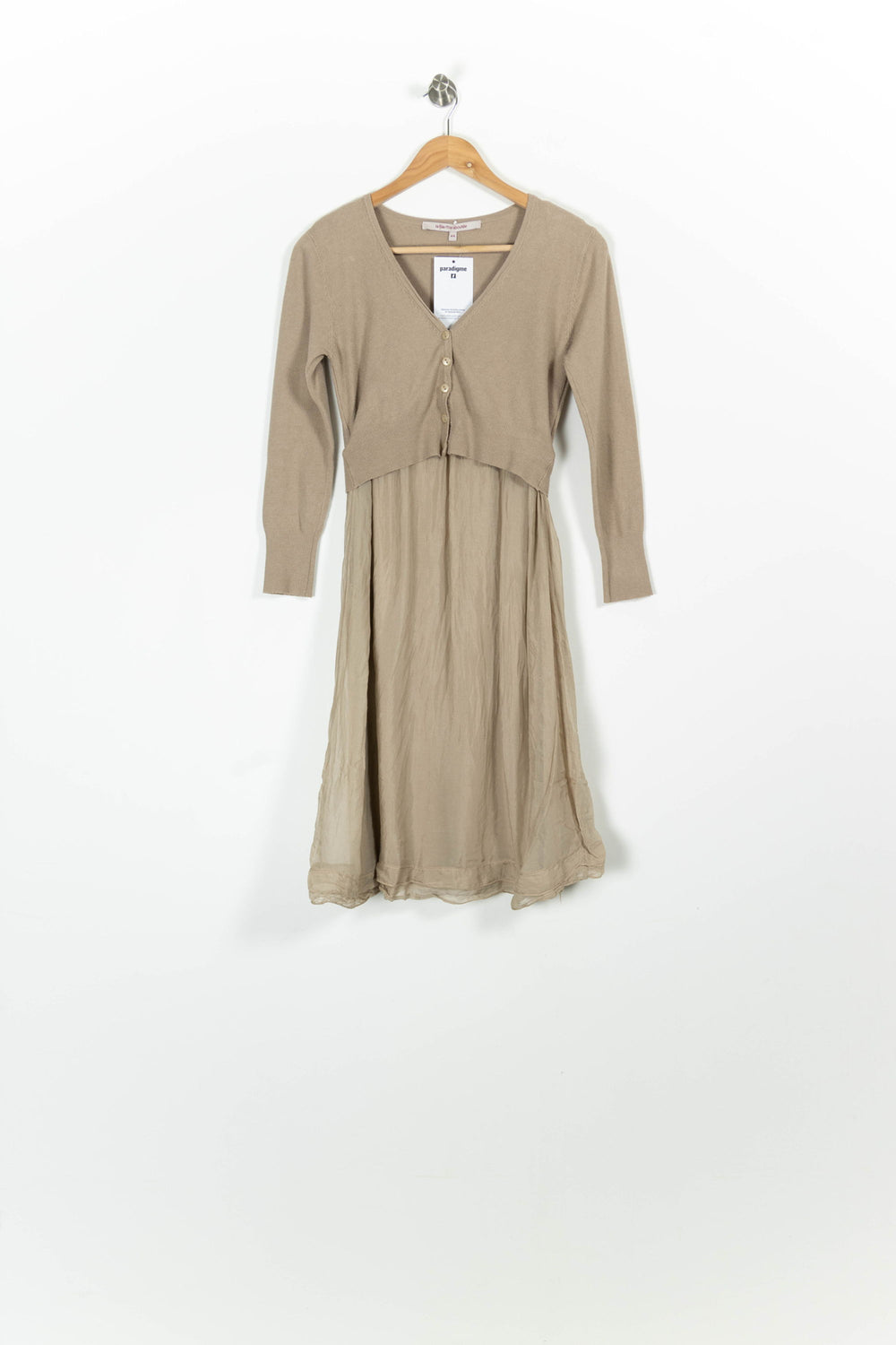 Robe Midi Beige - Taille XXL/44 de la marque La Fée Maraboutée | PARAD96216 - Vendu par Paradigme - Image 2