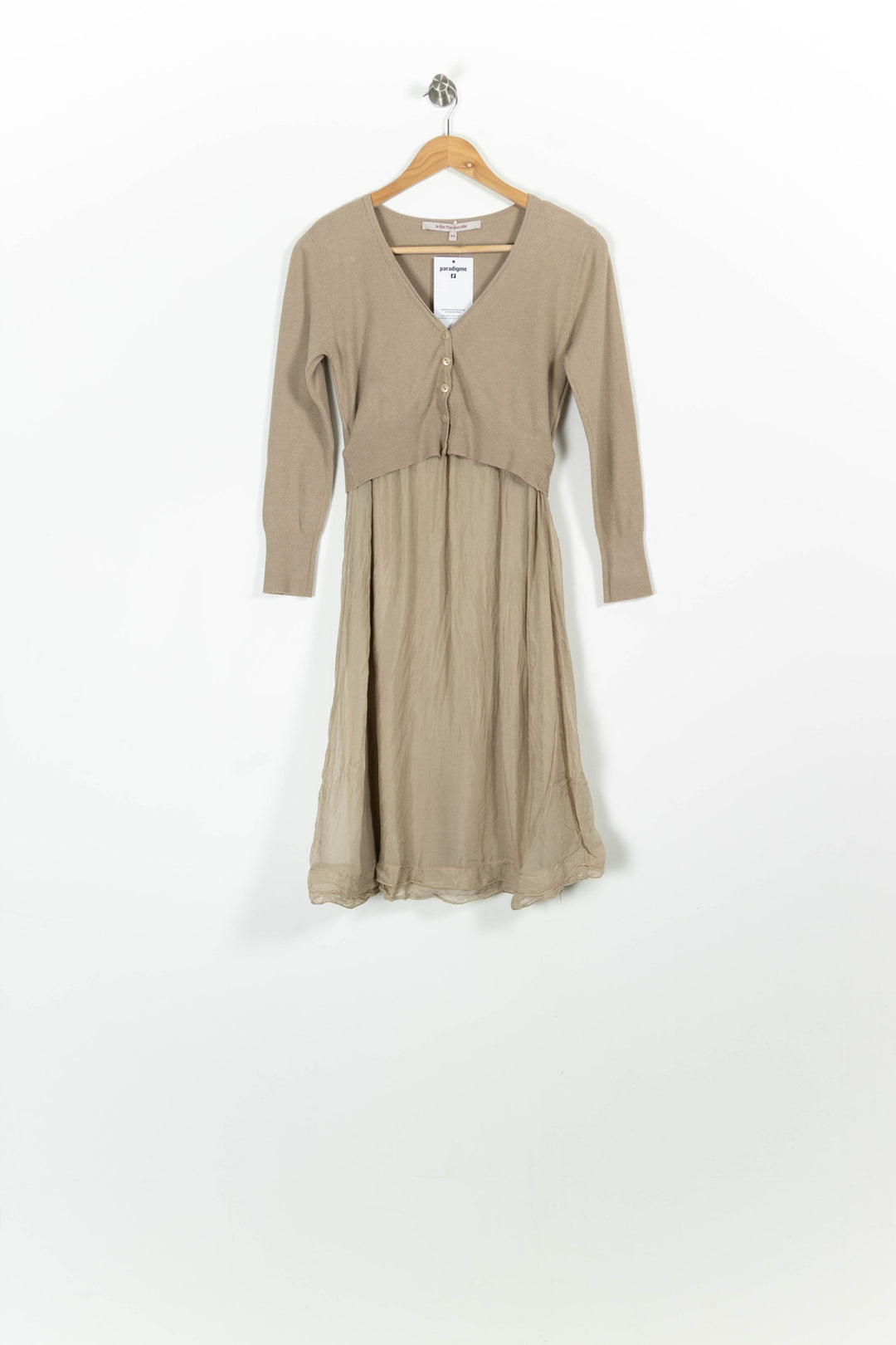 Robe Midi Beige - Taille XXL/44 de la marque La Fée Maraboutée | PARAD96216 - Vendu par Paradigme - Image 2