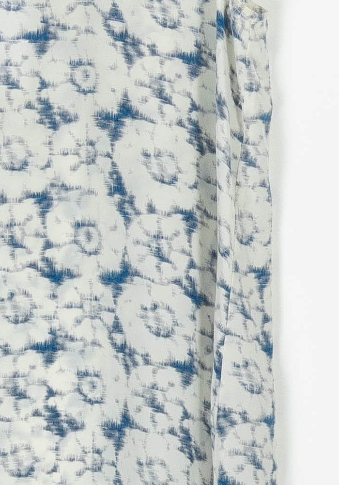 Robe Sans Manches Blanche et Bleue - Taille S/36 de la marque American Vintage | PARAD96219 - Vendu par Paradigme - Image 3