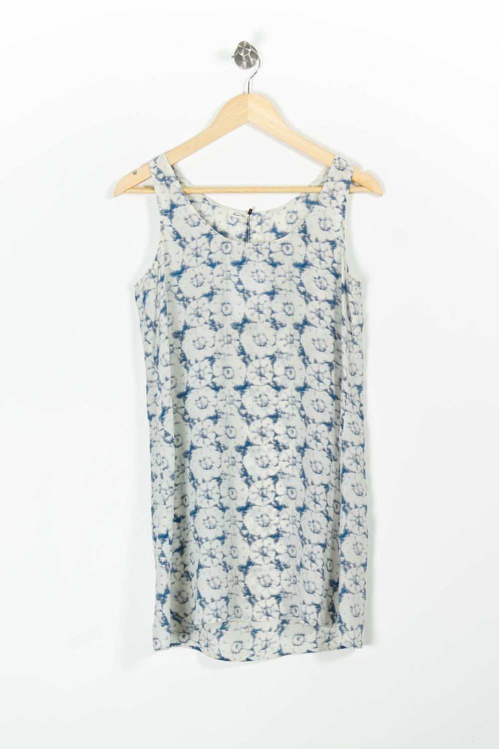 Robe Sans Manches Blanche et Bleue - Taille S/36 de la marque American Vintage | PARAD96219 - Vendu par Paradigme - Image 2