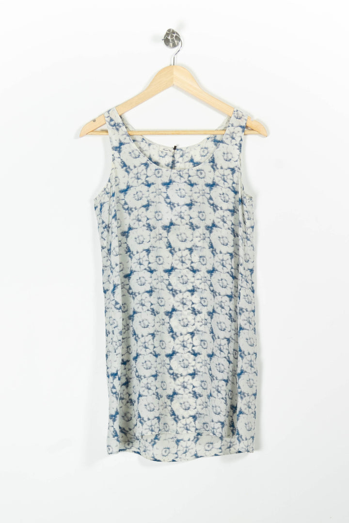 Robe Sans Manches Blanche et Bleue - Taille S/36 de la marque American Vintage | PARAD96219 - Vendu par Paradigme - Image 2
