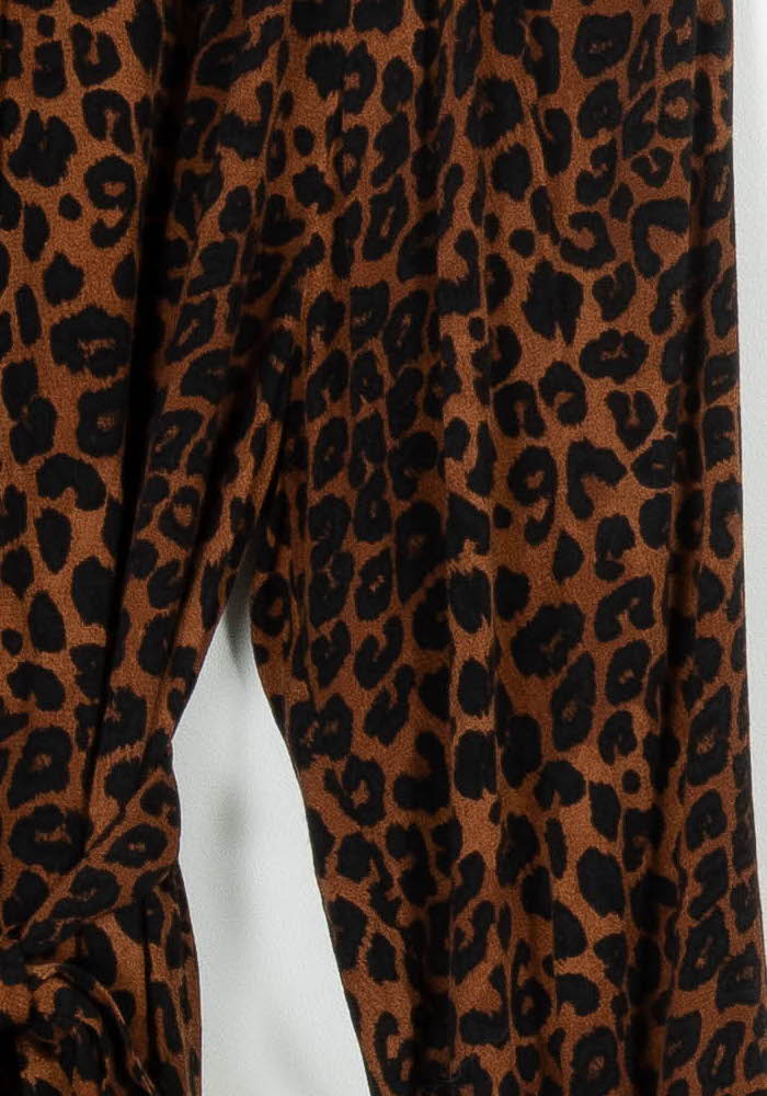 Robe Imprimée Marron et Noire - Taille M/38 de la marque La Fée Maraboutée | PARAD96227 - Vendu par Paradigme - Image 3
