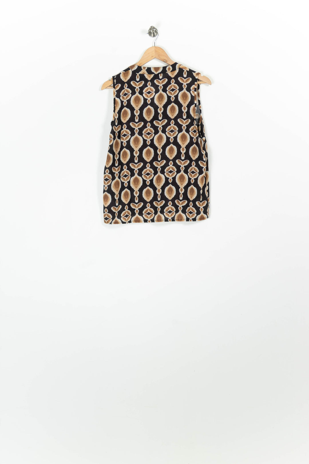 Blouse Sans Manches Noire et Beige - Taille S/36 de la marque Au Printemps Paris | PARAD96228 - Vendu par Paradigme - Image 4