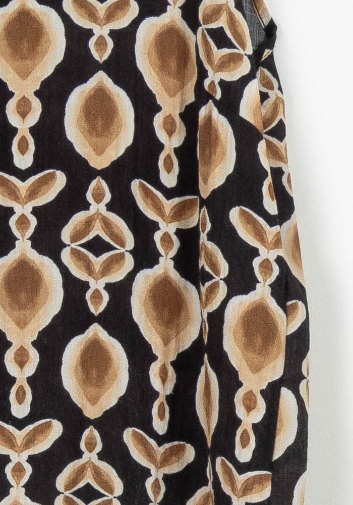 Blouse Sans Manches Noire et Beige - Taille S/36 de la marque Au Printemps Paris | PARAD96228 - Vendu par Paradigme - Image 3