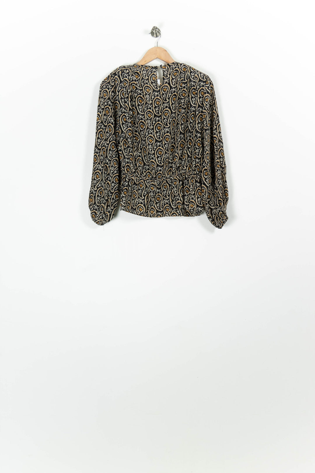 Blouse Noire et Beige - Taille S/36 de la marque Claudie Pierlot | PARAD96229 - Vendu par Paradigme - Image 4