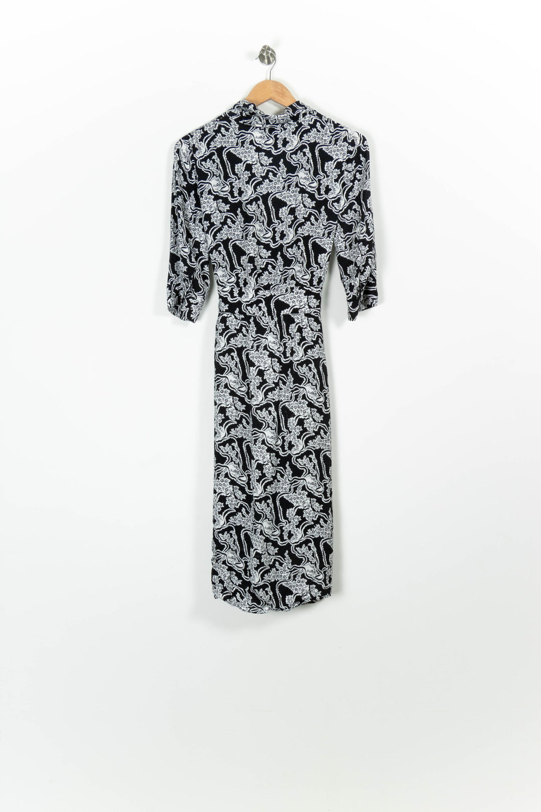 Robe Midi Noire et Blanche - Taille S/36 de la marque ba&sh | PARAD96231 - Vendu par Paradigme - Image 4