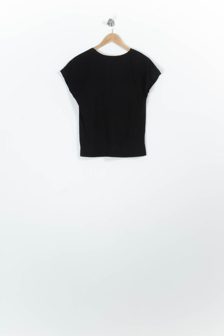 Tee-shirt Noir - Taille XS/34 de la marque La Fée Maraboutée | PARAD96232 - Vendu par Paradigme - Image 4