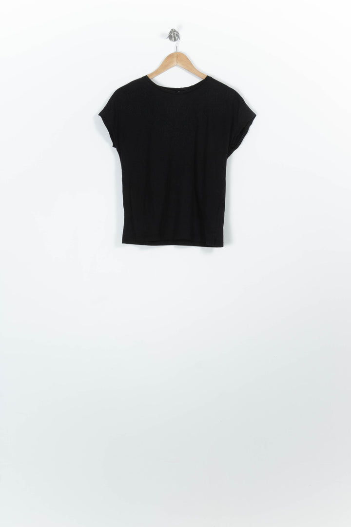 Tee-shirt Noir - Taille XS/34 de la marque La Fée Maraboutée | PARAD96232 - Vendu par Paradigme - Image 2