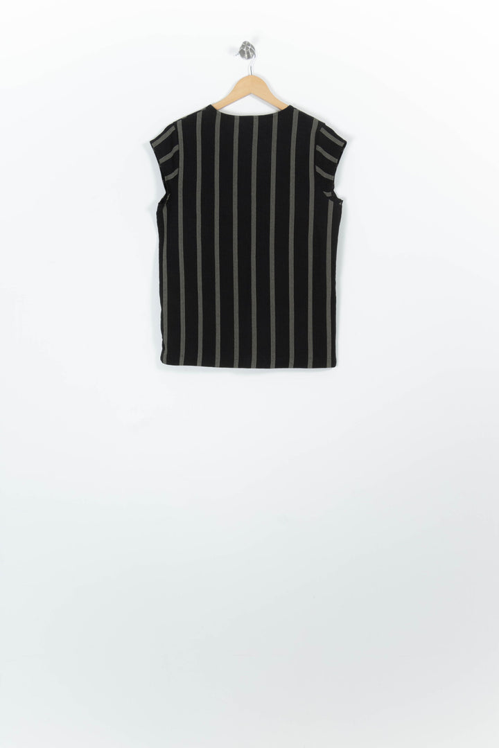 Blouse Noire et Grise - Taille XS/34 de la marque La Fée Maraboutée | PARAD96233 - Vendu par Paradigme - Image 4