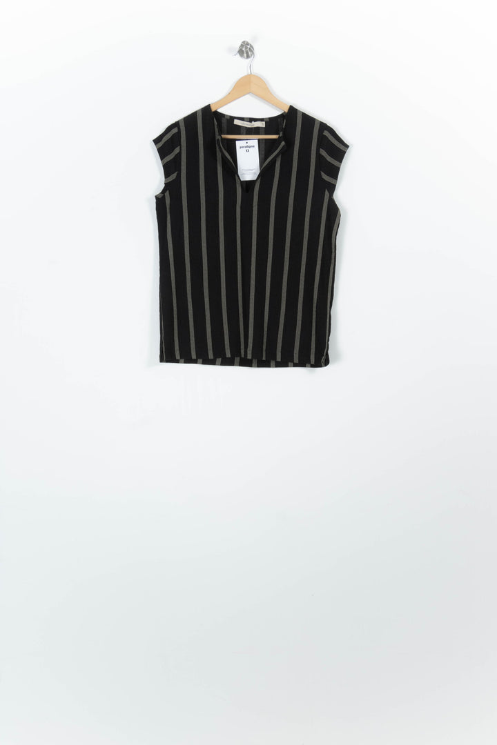 Blouse Noire et Grise - Taille XS/34 de la marque La Fée Maraboutée | PARAD96233 - Vendu par Paradigme - Image 2