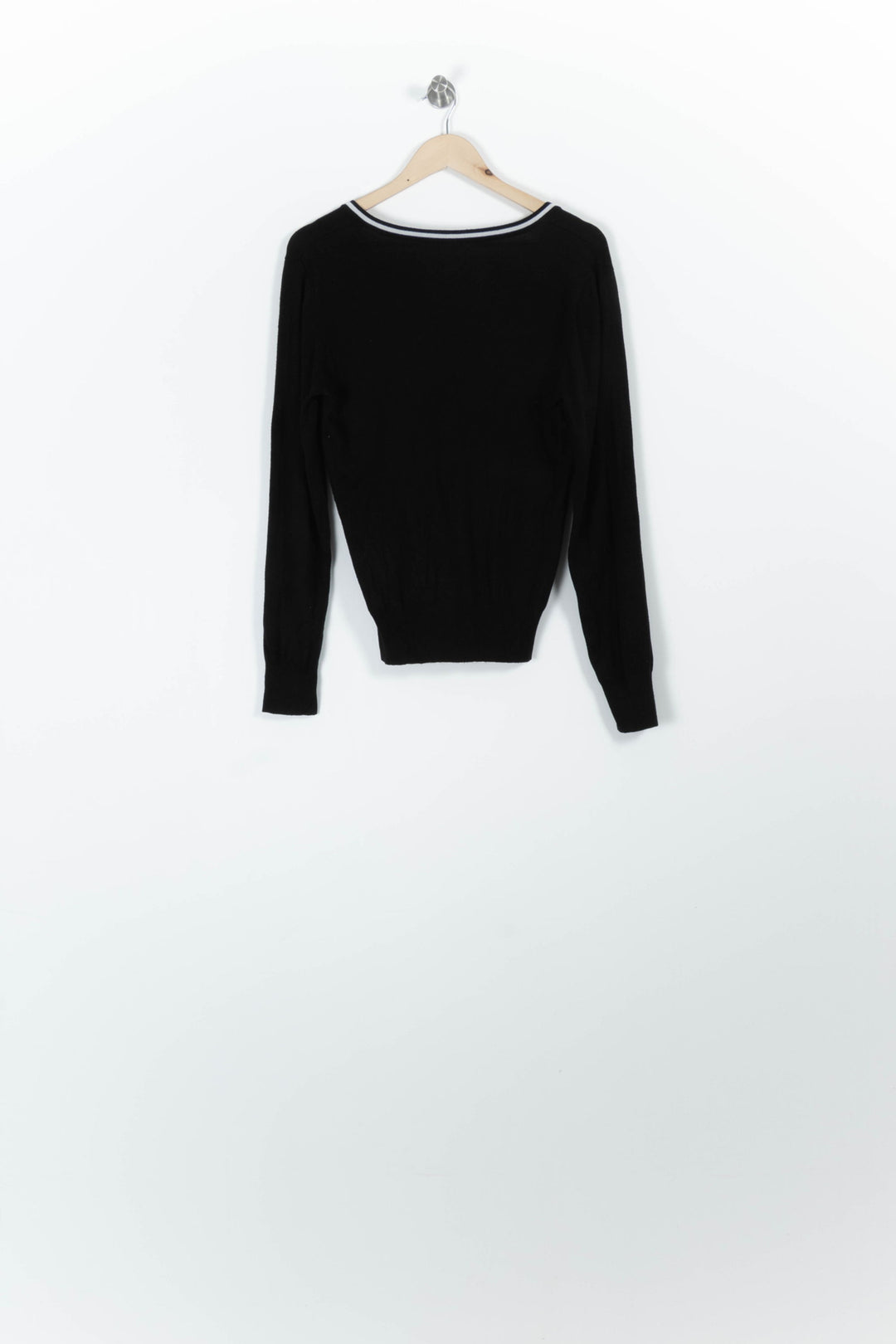 Pull Noir et Blanc - Taille XL/42 de la marque Caroll | PARAD96237 - Vendu par Paradigme - Image 4