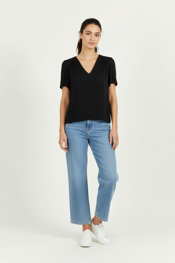 Blouse Noire - Taille M/38 de la marque Tara Jarmon | PARAD96238 - Vendu par Paradigme - Image 1