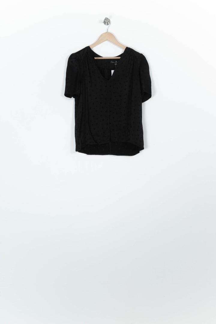 Blouse Noire - Taille M/38 de la marque Tara Jarmon | PARAD96238 - Vendu par Paradigme - Image 2