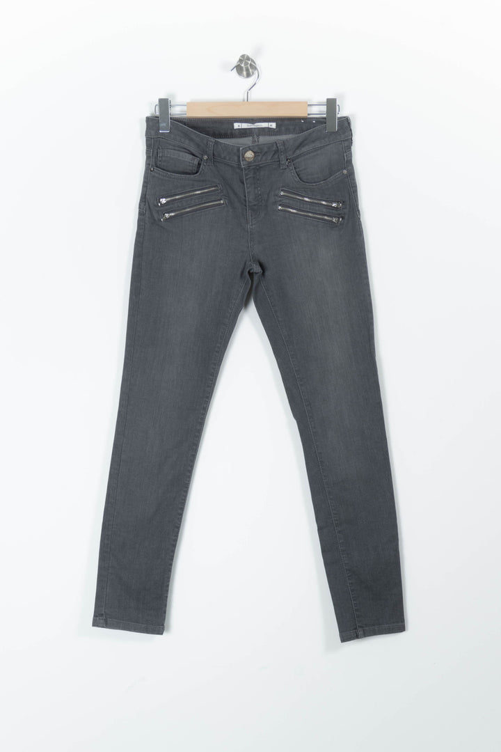 Jean Skinny Gris - Taille L/40 de la marque Sud express | PARAD96252 - Vendu par Paradigme - Image 2