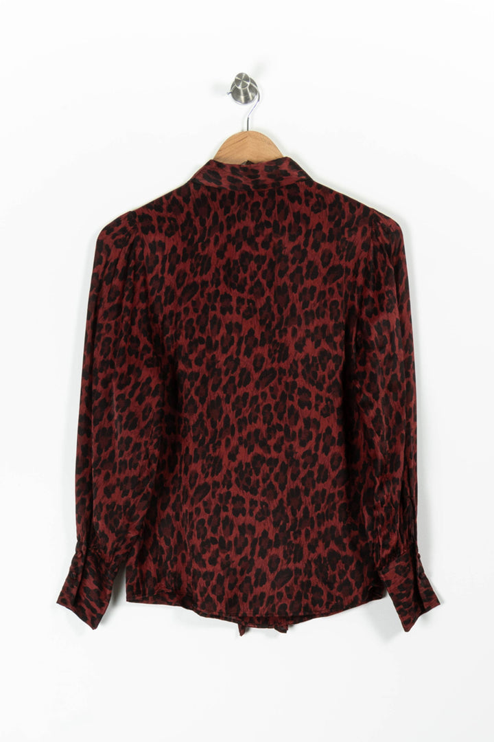 Chemise Bordeaux et Noire - Taille M/38 de la marque The Kooples | PARAD96263 - Vendu par Paradigme - Image 4