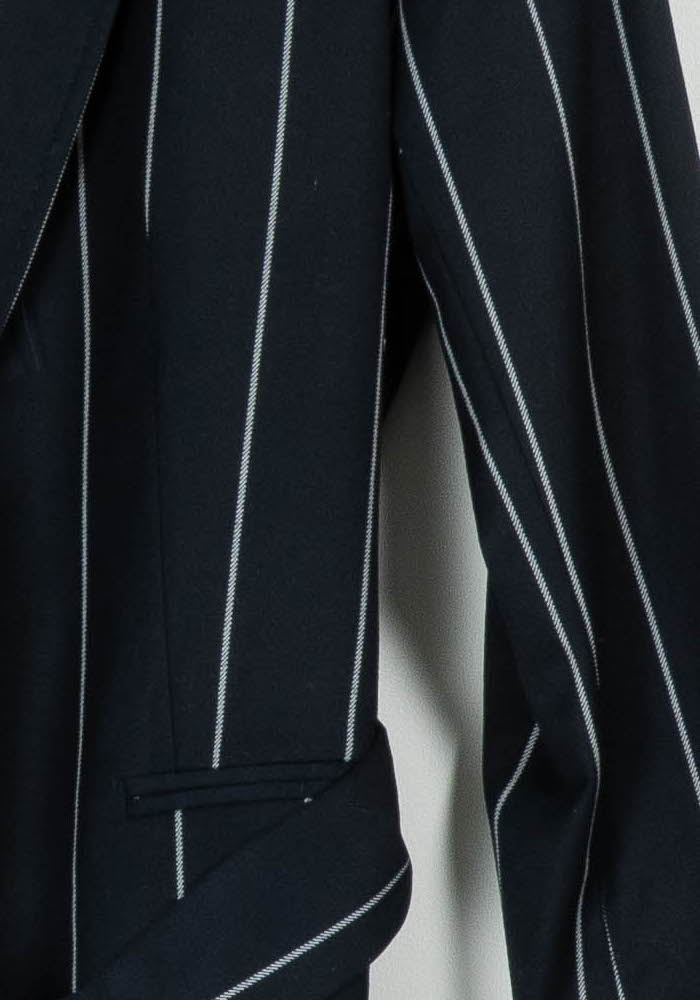 Blazer Bleu à Rayures Blanches - Taille S/36 de la marque Caroll | PARAD96265 - Vendu par Paradigme - Image 3