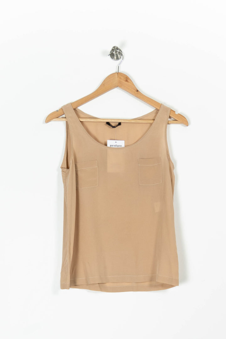Débardeur Beige - Taille S/36 de la marque Tara Jarmon | PARAD96268 - Vendu par Paradigme - Image 2