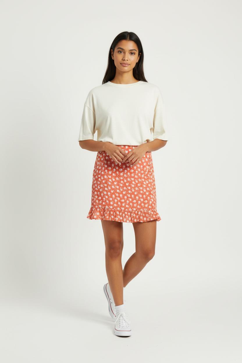 Jupe Rose et Blanche - Taille S/36 de la marque Petite Mendigote | PARAD96277 - Vendu par Paradigme - Image 1