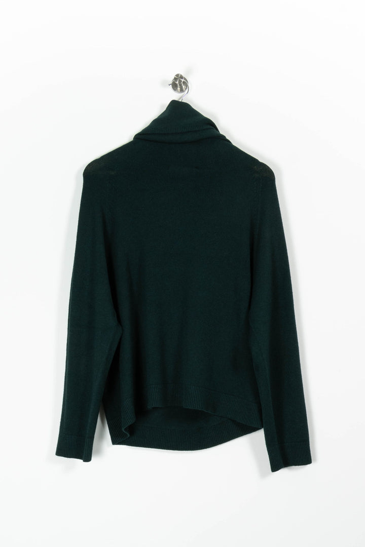 Pull Col Châle Vert - Taille L/40 de la marque La Fée Maraboutée | PARAD96279 - Vendu par Paradigme - Image 4