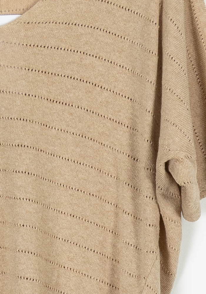Pull Beige - Taille S/36 de la marque La Fée Maraboutée | PARAD96280 - Vendu par Paradigme - Image 3