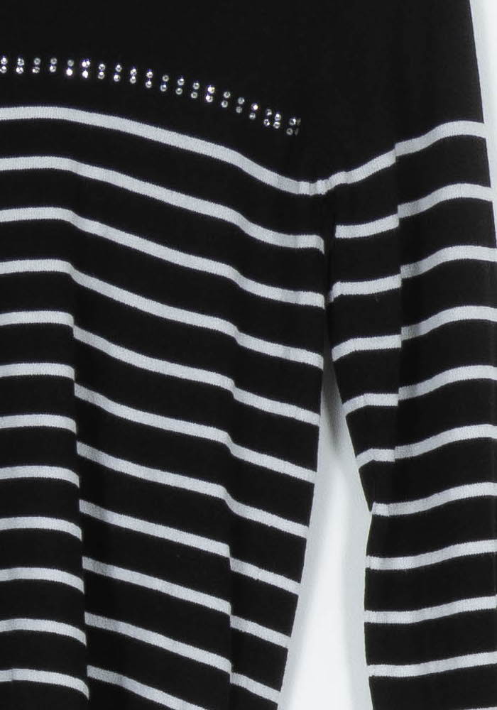 Pull Noir et Blanc - Taille XS/34 de la marque Maison 123 | PARAD96282 - Vendu par Paradigme - Image 3