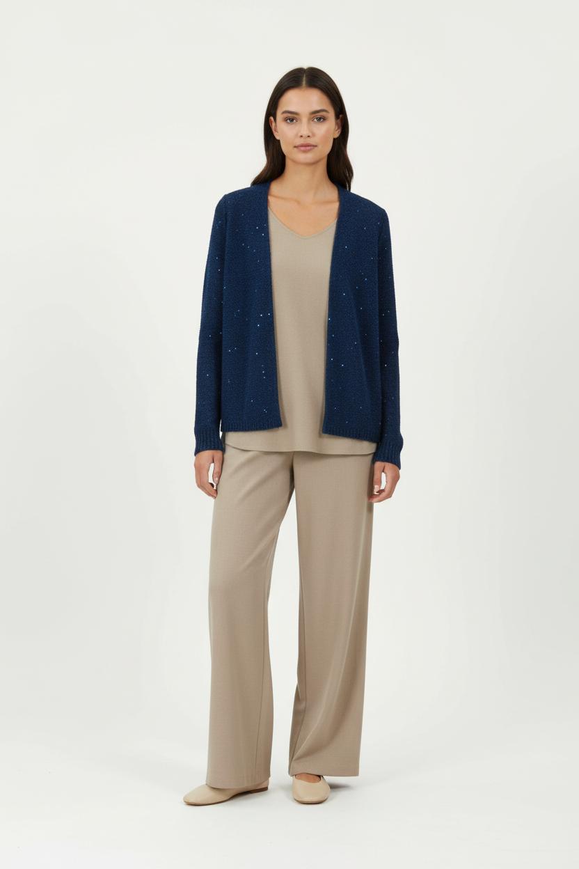 Cardigan Bleu - Taille M/38 de la marque Sud express | PARAD96285 - Vendu par Paradigme - Image 1