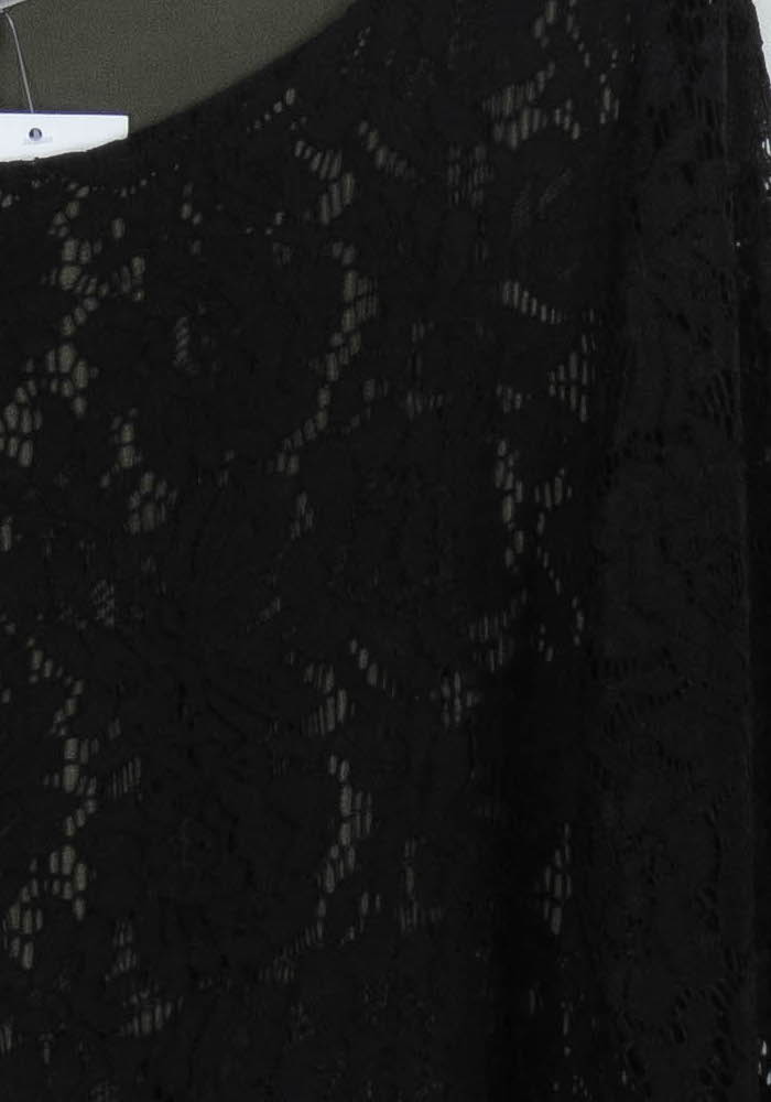 Robe Dentelle Noire - Taille L/40 de la marque La Fée Maraboutée | PARAD96288 - Vendu par Paradigme - Image 3