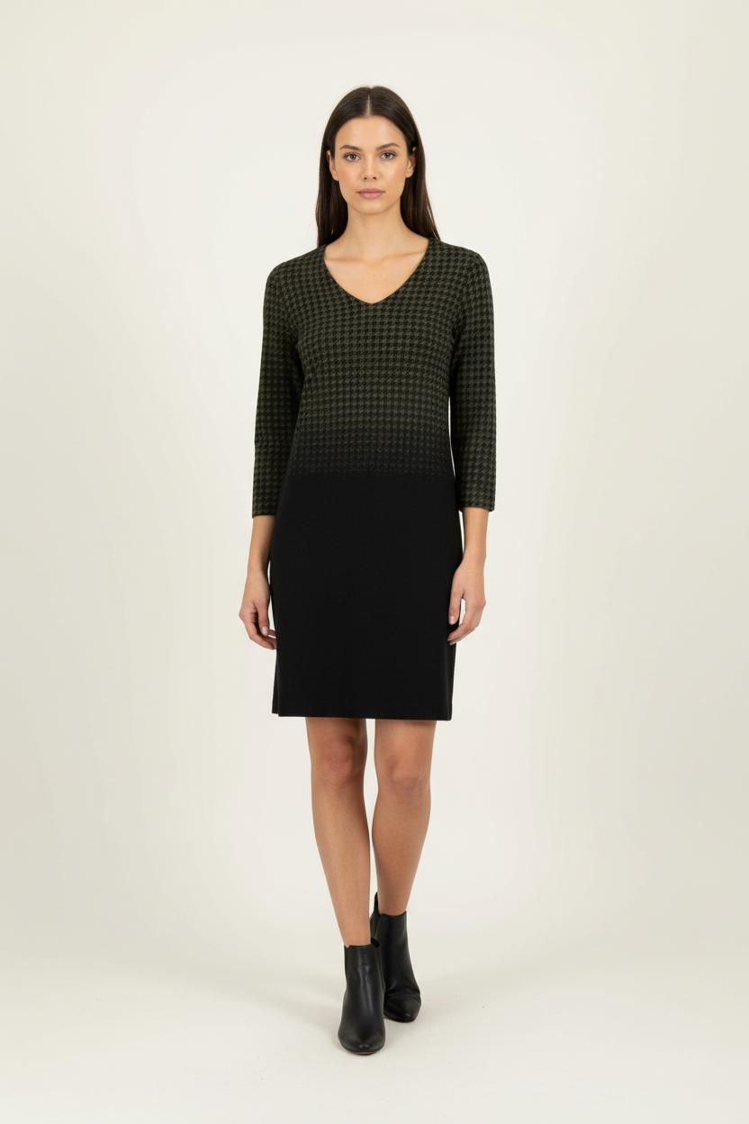 Robe Noire et Kaki - Taille XXL/44 de la marque La Fée Maraboutée | PARAD96291 - Vendu par Paradigme - Image 1