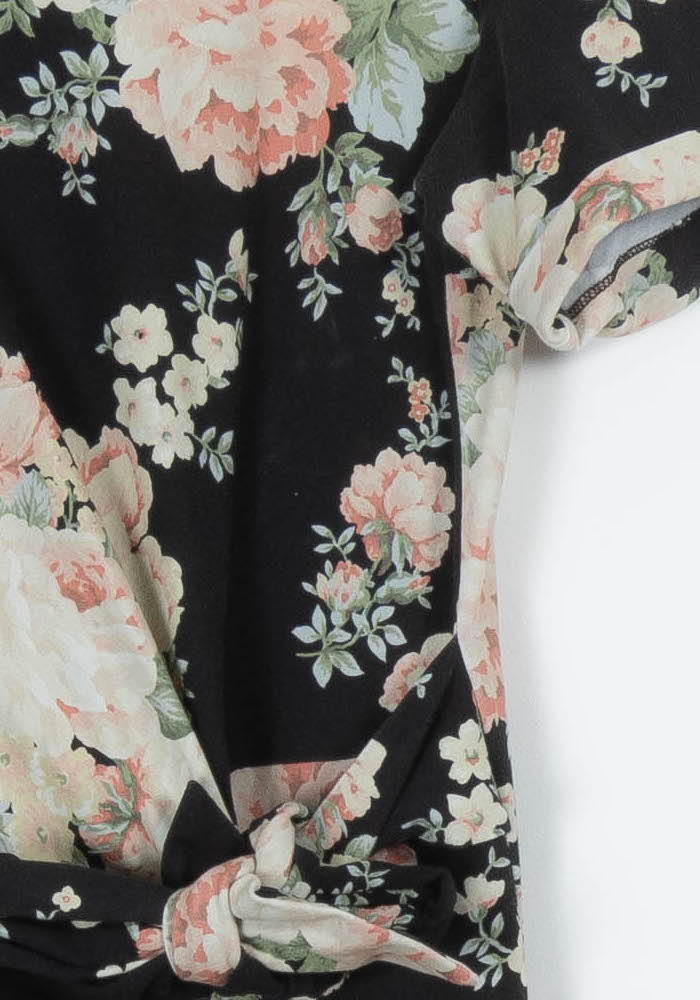 Robe longue noire et fleurie - Taille L/40 de la marque Sézane | PARAD96301 - Vendu par Paradigme - Image 3