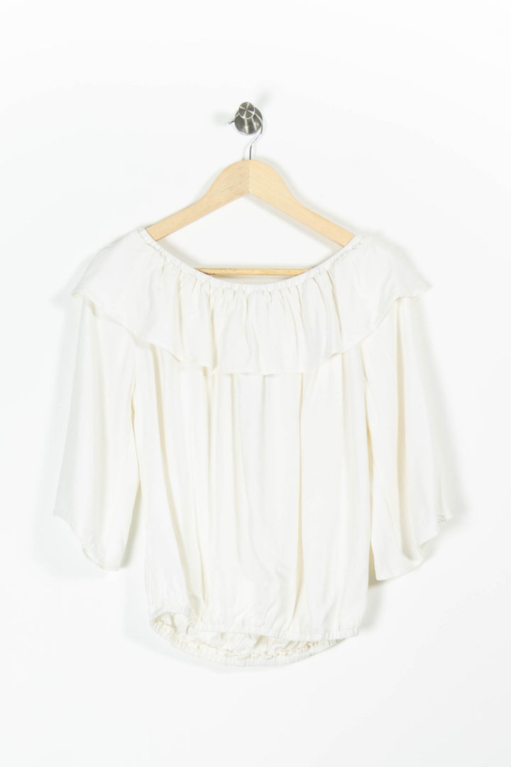 Blouse Blanche - Taille S/36 de la marque ba&sh | PARAD96304 - Vendu par Paradigme - Image 4