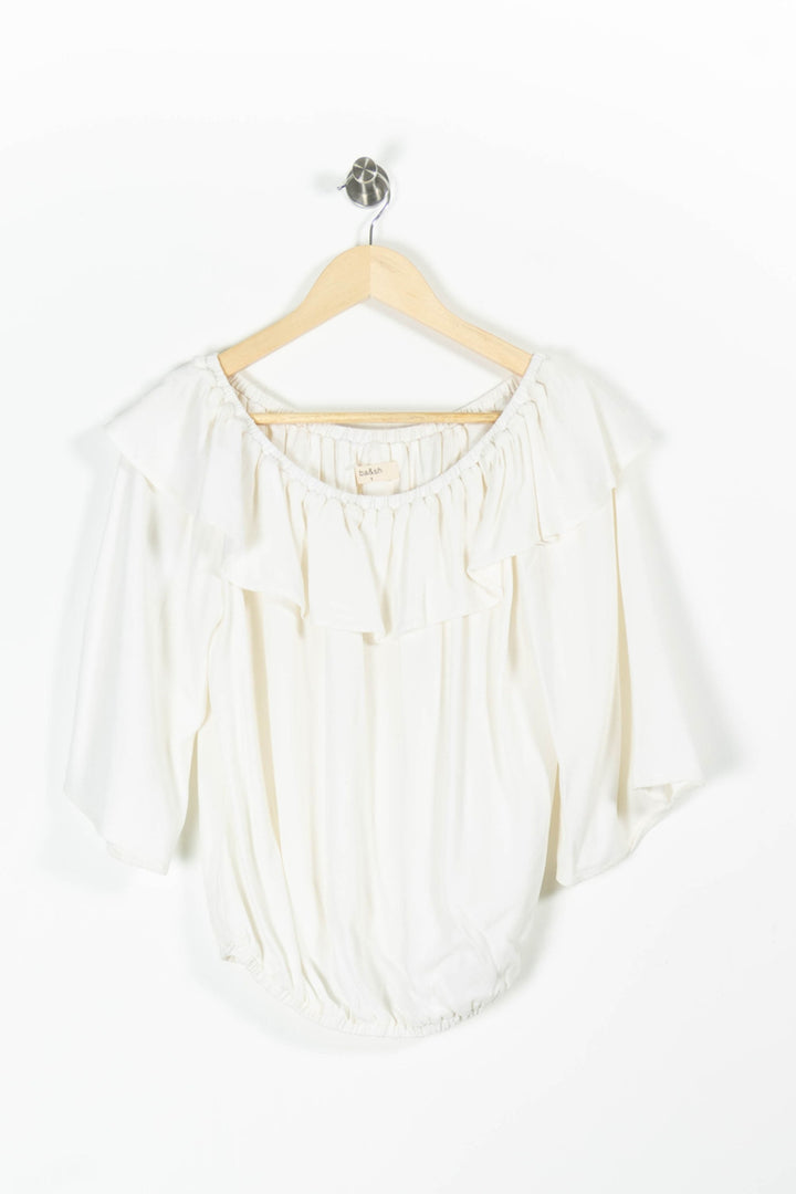 Blouse Blanche - Taille S/36 de la marque ba&sh | PARAD96304 - Vendu par Paradigme - Image 2